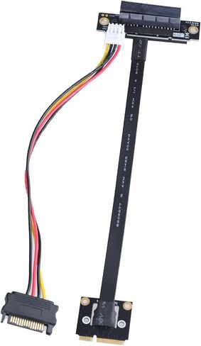 MiniPCIe to Standard PCIE 1X 4XX 8X 16X Slot Converters Cable, 270 Degree Extender for PC Components in Saudi Arabia