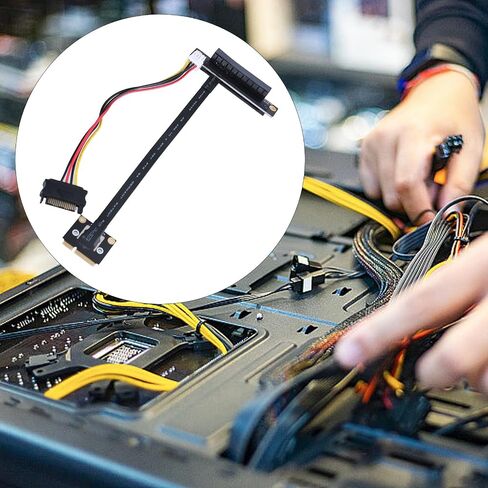 MiniPCIe to Standard PCIE 1X 4XX 8X 16X Slot Converters Cable, 270 Degree Extender for PC Components in Saudi Arabia