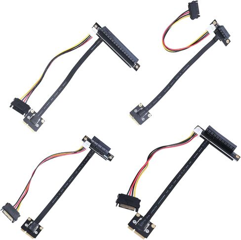 MiniPCIe to Standard PCIE 1X 4XX 8X 16X Slot Converters Cable, 270 Degree Extender for PC Components in Saudi Arabia