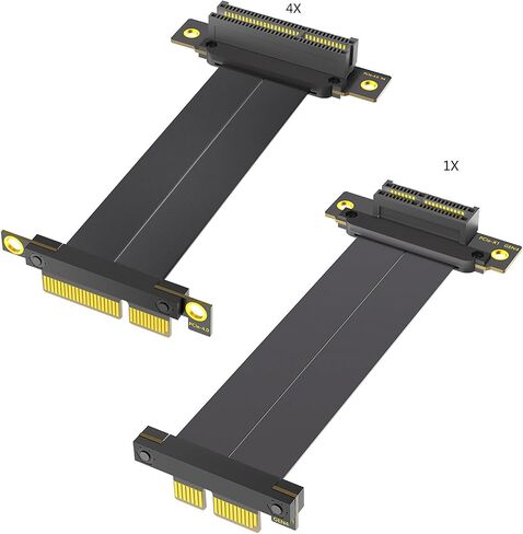 Durability PCIe Extension Cable, 10cm Length with Double Right Angles Connectors Stable Signals Connection in Saudi Arabia
