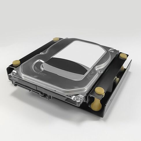 3.5Inch Hard Disk Shock Absorbers Bracket for Piece Case 3.5in Hard Disk to 5.25in ROM Bay Mounting Adapter with Screw in Saudi Arabia