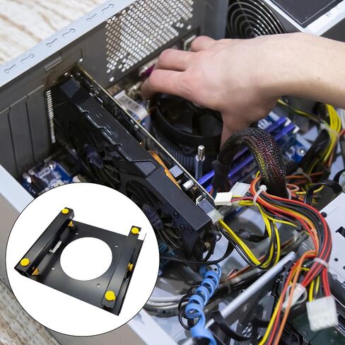 3.5Inch Hard Disk Shock Absorbers Bracket for Piece Case 3.5in Hard Disk to 5.25in ROM Bay Mounting Adapter with Screw in Saudi Arabia