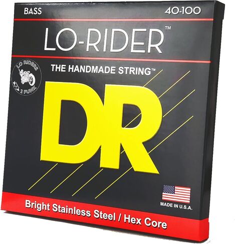 DR Strings Lo-Rider - Stainless Steel Hex Core Bass 45-105 in Saudi Arabia
