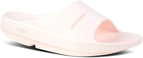 OOFOS OOahh Slide, Sport Flex Black/White - Men’s Size 4, Women’s Size 6 - Lightweight Recovery Footwear - Reduces Stress on Feet, Joints & Back - Machine Washable in Saudi Arabia