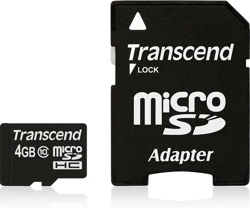 تجاوز TS4GUSDHC10 4 GB السعة العالية MicroSD (MicroSDHC) - البطاقة من الفئة 10 - 1 in Saudi Arabia