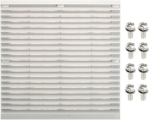 PATIKIL 148mm Computer Fan Filter Grill with Screws, 1 Pack Plastic Frame Ventilator Grill Protector Mesh Dustproof Case Cover for Computer, Fan, Grey in Saudi Arabia