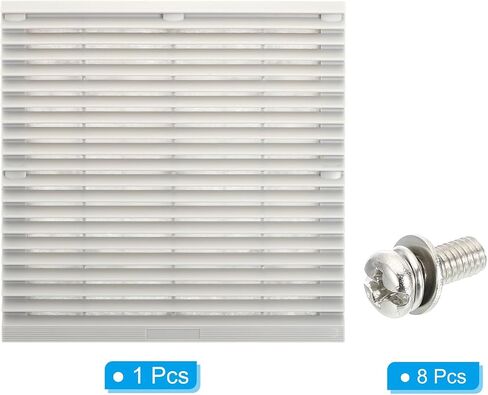PATIKIL 148mm Computer Fan Filter Grill with Screws, 1 Pack Plastic Frame Ventilator Grill Protector Mesh Dustproof Case Cover for Computer, Fan, Grey in Saudi Arabia