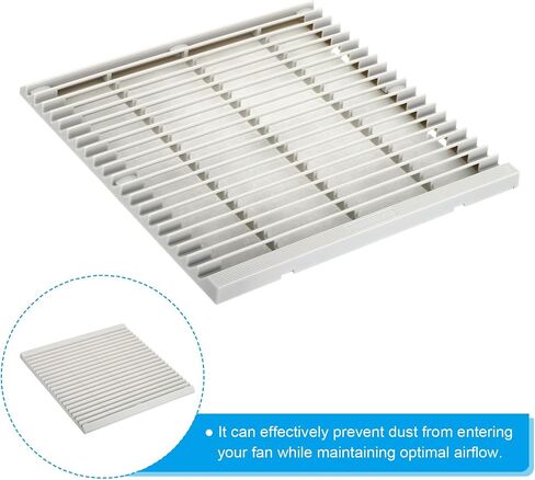 PATIKIL 148mm Computer Fan Filter Grill with Screws, 1 Pack Plastic Frame Ventilator Grill Protector Mesh Dustproof Case Cover for Computer, Fan, Grey in Saudi Arabia