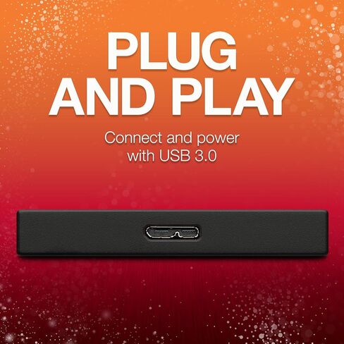 Seagate Backup بالإضافة إلى محرك أقراص ثابتة خارجي Seagate Slim 1TB محرك الأقراص الثابتة - USB الأزرق الفاتح 3.0 للكمبيوتر المحمول للكمبيوتر الشخصي و MAC ، MYLIO 1 سنة ، CREATE ، شهرين ADOBE CC التصوير الفوتوغرافي ، (Sthn1000402) (متجدد) in Saudi Arabia