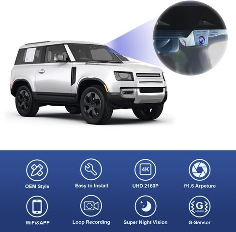 FITCAMX 4K Dash Cam for Land Rover Defender 2020-2025 & CPL-3345 in Kuwait