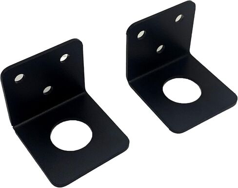 Heavy Duty L-Bracket 3/4 "Hole Shicay Steel Mobile Housets for UHF VHF Coax NMO HOTENNA-إنهاء أسود مقاوم للصدأ لراديو لحم الخنزير الشاحنة للسيارة in Kuwait
