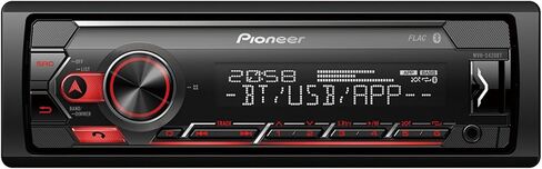 بايونير مستقبل MVH-S420BT 1-DIN مع بلوتوث، اضاءة حمراء، USB، سبوتيفاي، تطبيق بايونير سمارت سينك ومتوافق مع اجهزة ابل واندرويد. in Kuwait