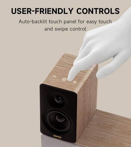 Edifier M60 Multimedia Speaker Bluetooth 5.3 ، 66W RMS ، Audio Audio & Hi-Res Wireless Audio ، LDAC ، 3 "Mid Bass و 1" مكبر الصوت ، مدخلات USB-C & AUX ، مكبر الصوت المكثف-البلوط الكلاسيكي (متجدد) in Saudi Arabia