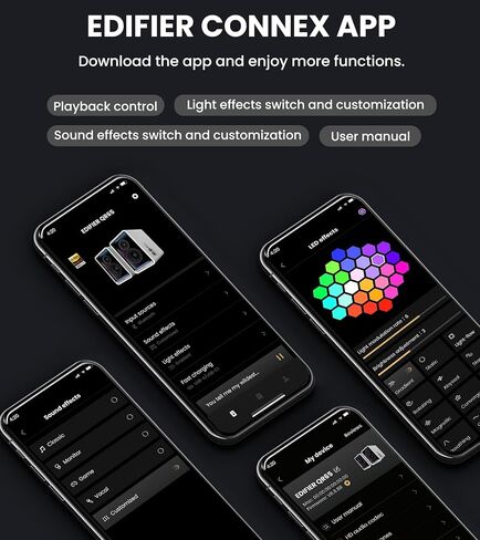 Edifier QR65 سطح المكتب شاشة نشطة مع 2.75 بوصة من الألومنيوم من الألومنيوم طويل الرأمة ، برامج تشغيل متوسطة منخفضة ، صوتية عالية الدقة ، تأثيرات الضوء الرائعة ، مكبرات صوت بلوتوث طاقة 70W مع المدرجات-أبيض (متجدد) in Saudi Arabia