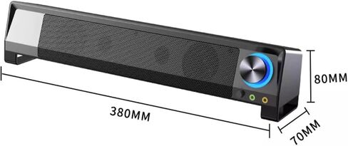 Computer Audio, Desktop, Home Laptop, Small with Microphone, Wired Strip Type in Saudi Arabia