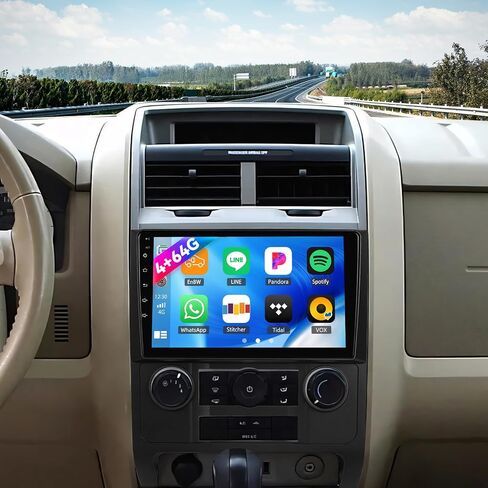 [2+64G] Android 13 Car Stereo for Ford Escape 2008-2012/Mazda Tribute 2008-2012 with Apple Carplay&Android Auto,9 Inch Touch Screen Car Radio with GPS WiFi Bluetooth FM/RDS SWC AUX-in+Backup Camera in Saudi Arabia