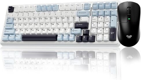 Aula Wireless Keyboard و Mouse Combo ، F99 Mechanical Keyboard SC680 Wireless Mouse in Saudi Arabia