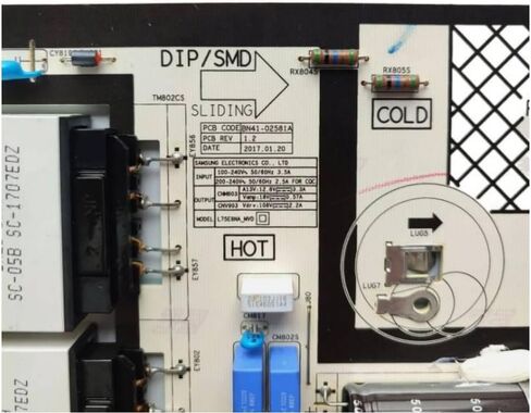 BN41-02581A ，BN94-11439A， L75E8NA_MVD, TV Power Supply Board Compatible with Samsung, QN75Q7FAM,QN75Q7FAMF, QN75Q7FAMFXZA, QN75Q8CAMFXZA, QN75Q75FMFXZA in Kuwait