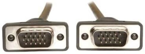 Tripp Lite Eaton Series P502-003-SM Low-Profile VGA RGB Coax Cable, 3 ft, HD15 M/M, Gold-Plated, Double Shielded, Molded Connectors, Black, Cloud Care Pre-Configured Bundle Eligible (50 Pack) in Saudi Arabia
