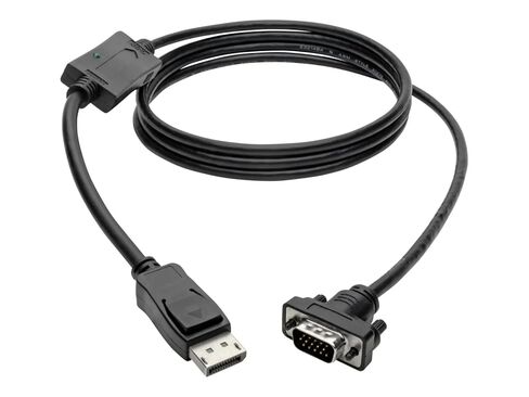 TRIPP Lite Eaton Series P581-003-VGA-V2 DisplayPort 1.2 إلى VGA Adapter Adapter Cable ، DP Male to HD15 ، 3 ft (0.9 M) ، 1080p ، Black ، Cloud Care Pre-Configured Bundle مؤهل (10 حزمة) in Kuwait