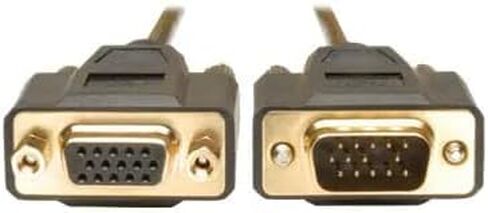 Eaton Tripp Lite Series P510-006 VGA Monitor Extension Cable 6 ft HD15 M/F Gold-Plated Molded Connectors Foil Shielding 640x480, Cloud Care Pre-Configured Bundle Eligible (50 Pack) in Saudi Arabia
