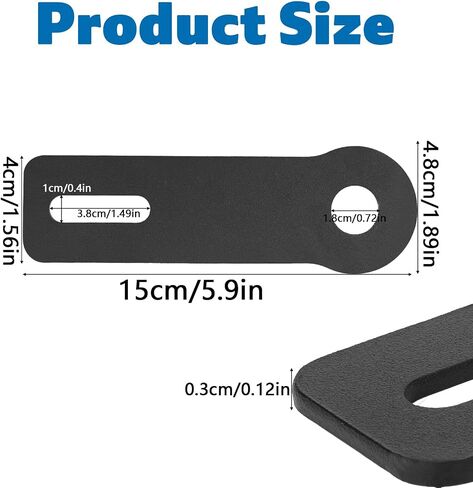 Ham Antenna Ditch Bracket Extension, Durable Metal Mounting Bracket Extender Compatible with Most Manufacturers Ditch Light Brackets Accessories (Black) in Saudi Arabia