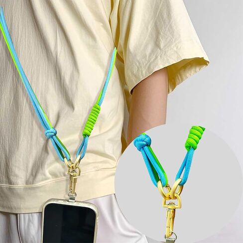 حزام الهاتف الخلوي Daosun Phone Lanyard Crossbody ، حزام جسم عبر الهاتف المضاد للسرقة مع علامة تبويب الهاتف الفولاذ المقاوم للصدأ للنساء والرجال ، متوافق مع جميع الأجهزة المحمولة in Kuwait