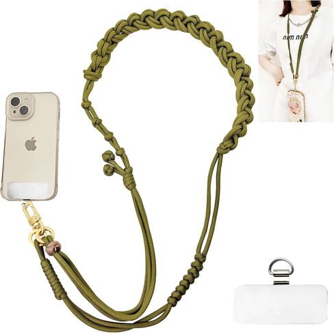 حزام الهاتف الخلوي Daosun Phone Lanyard Crossbody ، حزام جسم عبر الهاتف المضاد للسرقة مع علامة تبويب الهاتف الفولاذ المقاوم للصدأ للنساء والرجال ، متوافق مع جميع الأجهزة المحمولة in Saudi Arabia
