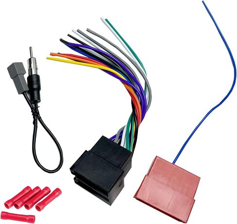 Radio Wiring Harness with Antenna Adapter Compatible with Hyundai 2009-2015/Kia 2009-2019, Stereo Installation Wire Harness Kit Aftermarket Stereo CD Player Receiver Wire Cable Adapter in Kuwait
