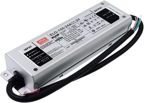 Mean Well ELG 150W 43-86V 1750mA LED Driver，3 Wire Input ELG-150-C1750B-3Y Switching Power Supply Converter Transformer with IP67, PFC Function, 3 in 1 Dimming, Metal Case in Kuwait