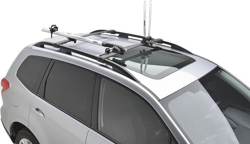Subaru 2015-2025 Thule Fork Counted Roof Bike Carrier SOA567B011 Thule OEM Ascent Crosstrek Forester Impreza Outback Wrx Sti Solterra in Saudi Arabia