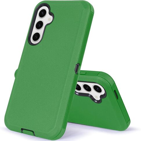 متوافق مع Samsung Galaxy S25 2025 ، بنيت في واقي الشاشة ، حزام مقطع الحافظة Defender Defender Case Dustproof Protection (Deer) in Saudi Arabia