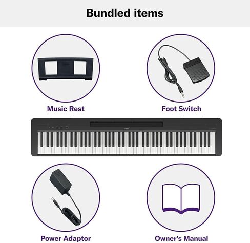Yamaha P525 Digital Piano with 88 Weighted Wooden Keys, Black (P525B) in Kuwait