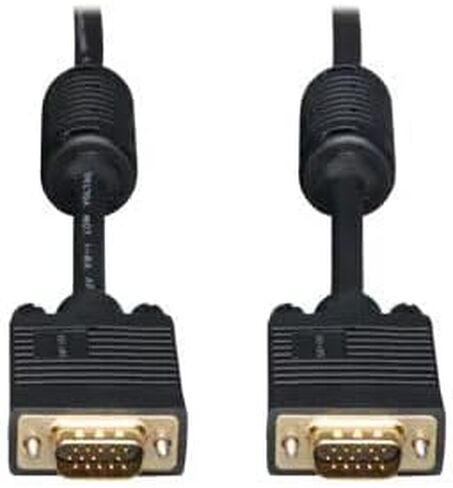 TRIPP Lite Eaton Series P502-075 75 FT VGA Cable HD15 من الذكور/الذكور ، ذكور عالية الدقة ، مطلية بالذهب ، مقولبة ، شاشة عرض أجهزة الكمبيوتر الشخصي ، حزمة العناية السحابية المؤهلة مسبقًا (حزمة واحدة) in Saudi Arabia