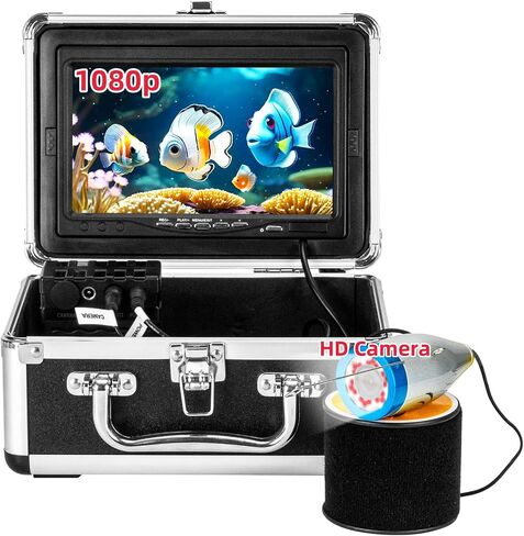كاميرا لصيد الأسماك تحت الماء ، 7 "HD LCD مكتشف الأسماك تحت الماء مع 36pcs الأشعة تحت الحمراء الأضواء المزدوجة 1200TVL كاميرا الصيد المقاومة للماء IP68 للقارب والبحيرة وصيد الجليد in Kuwait