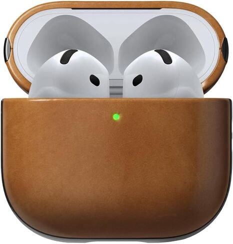 Nomad Airpods 4 Case in Black Nomad Leather, AirPods 4 Cover, Compatible with Air Pods 4, Qi and MagSafe Charging Compatible in Saudi Arabia