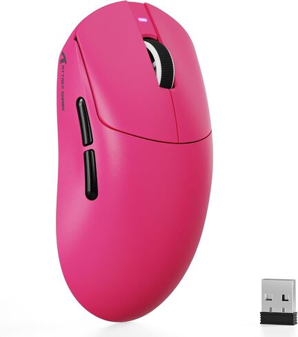 الهجوم Shark X8 SE 55G Superlight Wireless Gaming Mouse ، BK52820 Tri-Mode BT/2.4G Mouse اللاسلكي/السلكي ، 25000DPI ، بطارية 500 مللي أمبير في الساعة ، Med إلى حجم اليد الكبيرة ، 5 أزرار قابلة للبرمجة للكمبيوتر الشخصي/Mac (أبيض) in Saudi Arabia