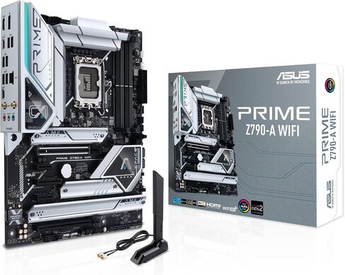 ASUS PRIME Z790-A WIFI 6E LGA 1700 (Intel®13th & 12) ATX Motherboard (16+1 DRMOS ، PCIE 5.0 ، DDR5،4X M.2 Slots ، 2.5 GB LAN ، USB 3.2 GEN 2 Front Panel Type-C ، Thunderbolt ™ 4/usb4 ، DP) (READED) in Saudi Arabia
