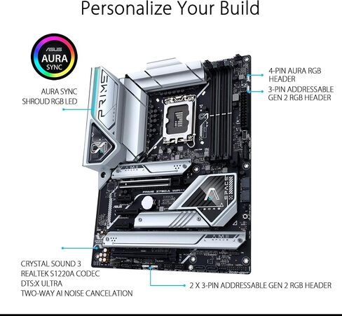 ASUS PRIME Z790-A WIFI 6E LGA 1700 (Intel®13th & 12) ATX Motherboard (16+1 DRMOS ، PCIE 5.0 ، DDR5،4X M.2 Slots ، 2.5 GB LAN ، USB 3.2 GEN 2 Front Panel Type-C ، Thunderbolt ™ 4/usb4 ، DP) (READED) in Saudi Arabia