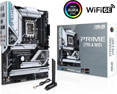 ASUS PRIME Z790-A WIFI 6E LGA 1700 (Intel®13th & 12) ATX Motherboard (16+1 DRMOS ، PCIE 5.0 ، DDR5،4X M.2 Slots ، 2.5 GB LAN ، USB 3.2 GEN 2 Front Panel Type-C ، Thunderbolt ™ 4/usb4 ، DP) (READED) in Saudi Arabia