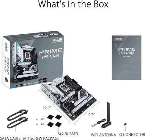 ASUS PRIME Z790-A WIFI 6E LGA 1700 (Intel®13th & 12) ATX Motherboard (16+1 DRMOS ، PCIE 5.0 ، DDR5،4X M.2 Slots ، 2.5 GB LAN ، USB 3.2 GEN 2 Front Panel Type-C ، Thunderbolt ™ 4/usb4 ، DP) (READED) in Saudi Arabia