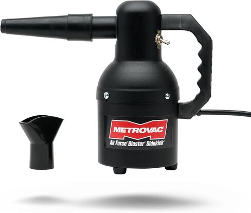 MetroVac Sidekick SK-1 Motorcycle Dryer | Metro Vac Air Force Blaster Sidekick | Includes 12 Foot Cord And Black Textured Matte Finish | 3 Extra Filters | Made In The USA in Kuwait