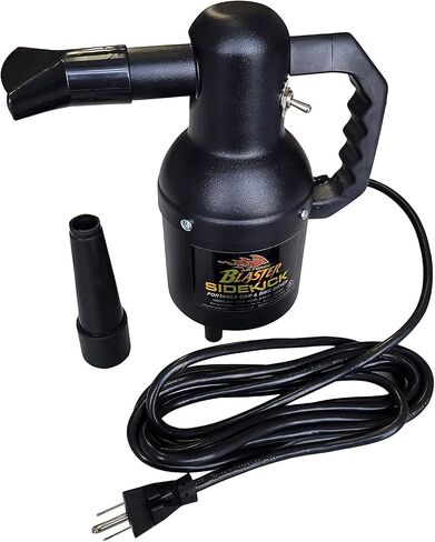 MetroVac Sidekick SK-1 Motorcycle Dryer | Metro Vac Air Force Blaster Sidekick | Includes 12 Foot Cord And Black Textured Matte Finish | 3 Extra Filters | Made In The USA in Saudi Arabia