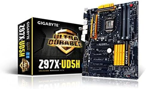 Gigabyte GA-Z97X-OUD5H LGA 1150 Z97 مع Killer E2200 و Intel Gaming Networking SATA Express M.2 SSD ATX Motherboard (تم تجديد معتمد) in Saudi Arabia
