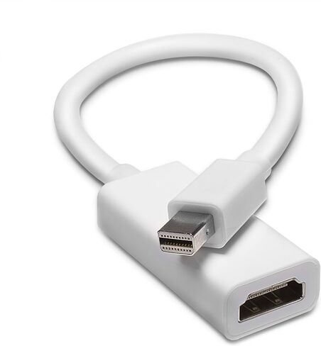 THE CIMPLE CO Mini DisplayPort to HDMI Adapter - Thunderbolt/MiniDP to HDMI Cable Adapter - White - 2 Pack in Kuwait