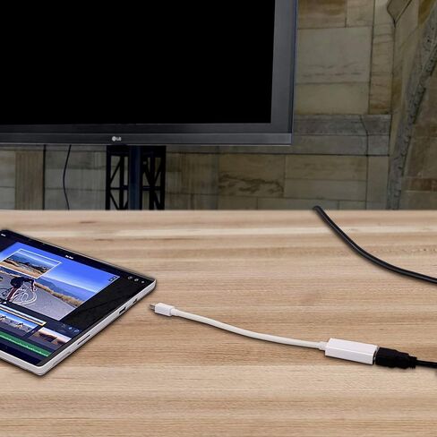 THE CIMPLE CO Mini DisplayPort to HDMI Adapter - Thunderbolt/MiniDP to HDMI Cable Adapter - White - 2 Pack in Kuwait