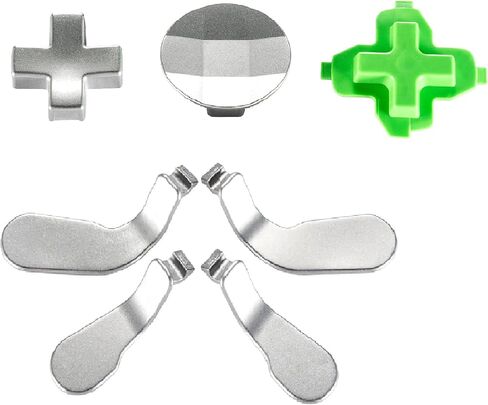 Pads Metal Direderate Response Metal D ، Trigger Locks Paddles Hair for Xbox Wireless Controller Series 2 Core ، Elite Series 2 & Series 1 - Silver in Kuwait