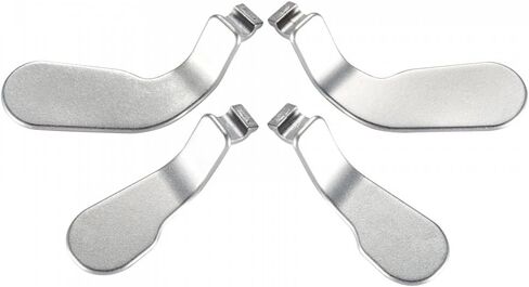 Pads Metal Direderate Response Metal D ، Trigger Locks Paddles Hair for Xbox Wireless Controller Series 2 Core ، Elite Series 2 & Series 1 - Silver in Kuwait