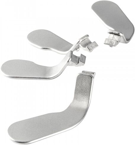 Pads Metal Direderate Response Metal D ، Trigger Locks Paddles Hair for Xbox Wireless Controller Series 2 Core ، Elite Series 2 & Series 1 - Silver in Kuwait