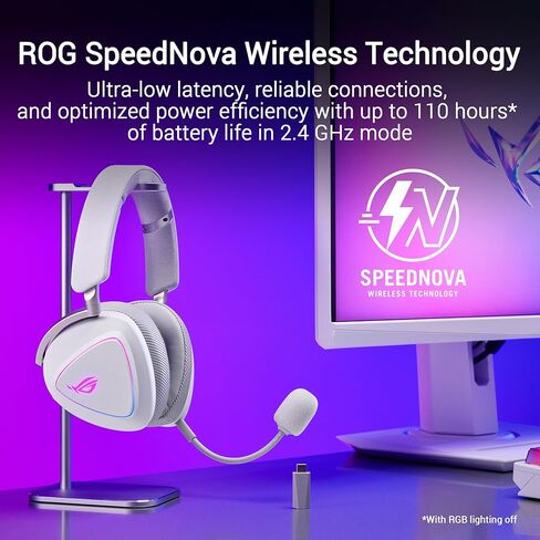ROG Delta II Moonlight White Gaming Headphones in Saudi Arabia